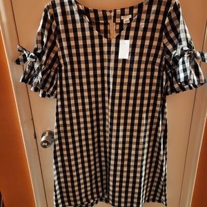 J Crew Gingham Dress  size  XL